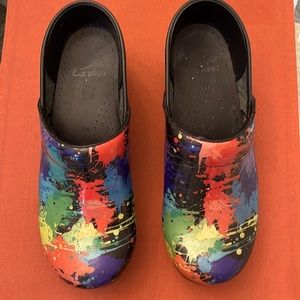 Dansko multicolor clogs size euro 39